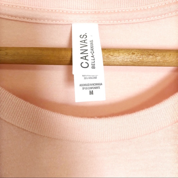 Adorable Light Peach Crop Fringe Top - Picture 3 of 3